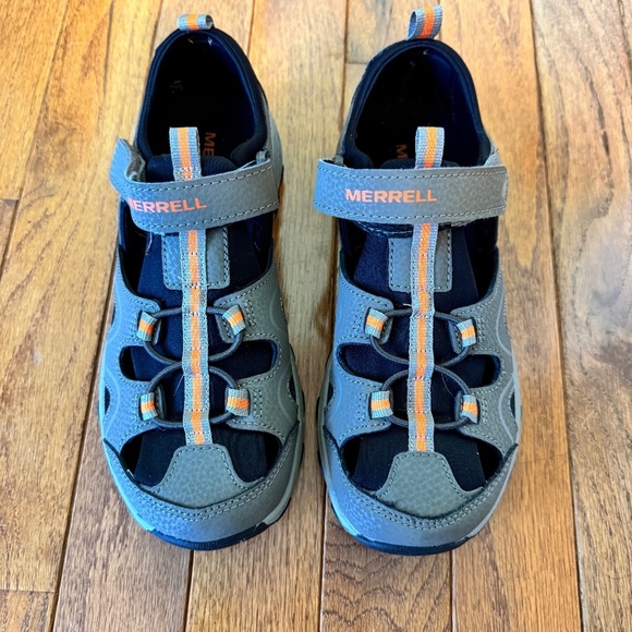 New! Merrill Boy/Unisex-Child Hydro Teton Sandal, Color Gunsmoke, Size 3M - Picture 1 of 4